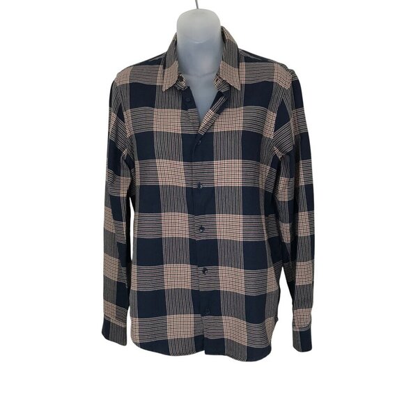 Sandro Paris Other - Sandro Paris Men's Plaid 100% Cotton Button Down Shirt Size XS